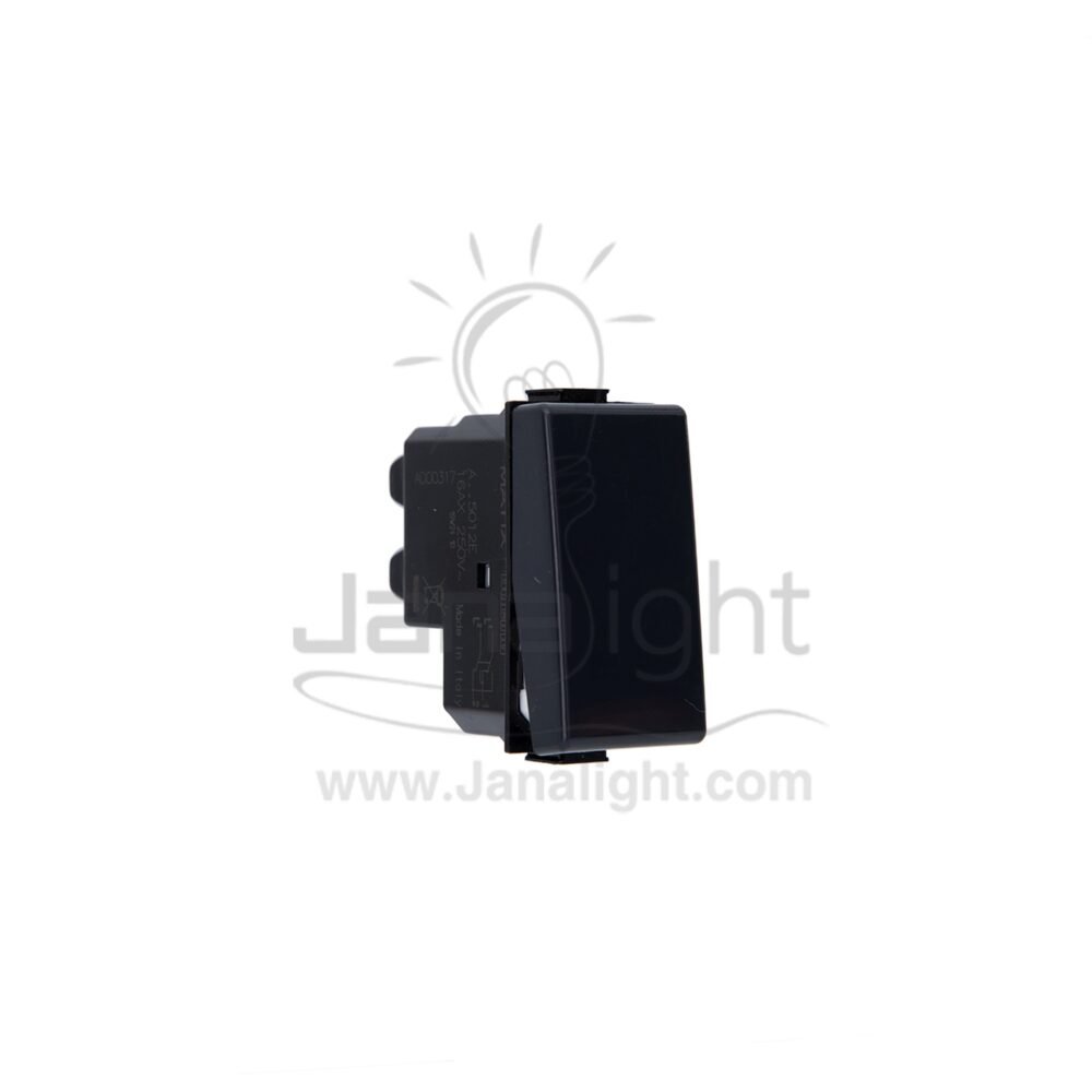 مفتاح وسط سلم ماتكس اسود AG5012E Stairs black Switch matix edge
